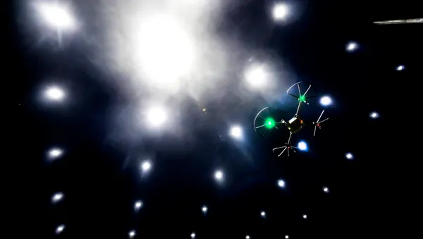 Autonomous aerial vehicles are flown at M-Air, an advanced robotics testing facility for air, sea, and land, on North Campus of the University of Michigan in Ann Arbor, MI.