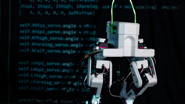 A 3D-printed bipedal robot inspired by the design of a commercial-scale robot aims to provide an open-source platform for studying and applying reinforcement learning.