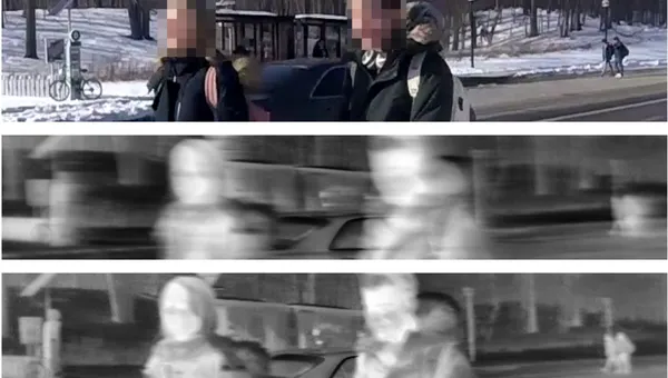 A deblurred thermal video.