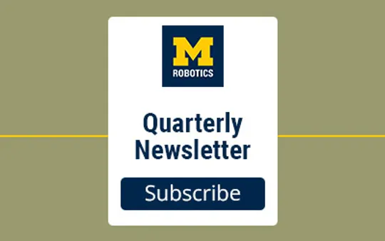 Michigan Robotics Newsletter