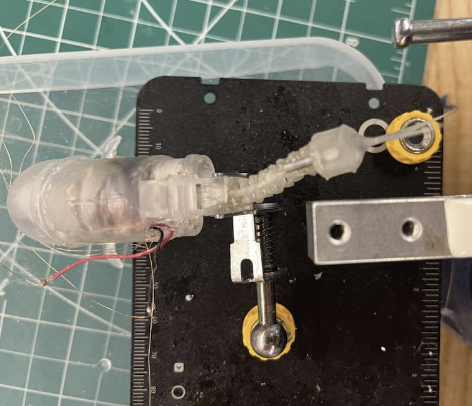 Soft bistable actuator prototype for a robotic fish
